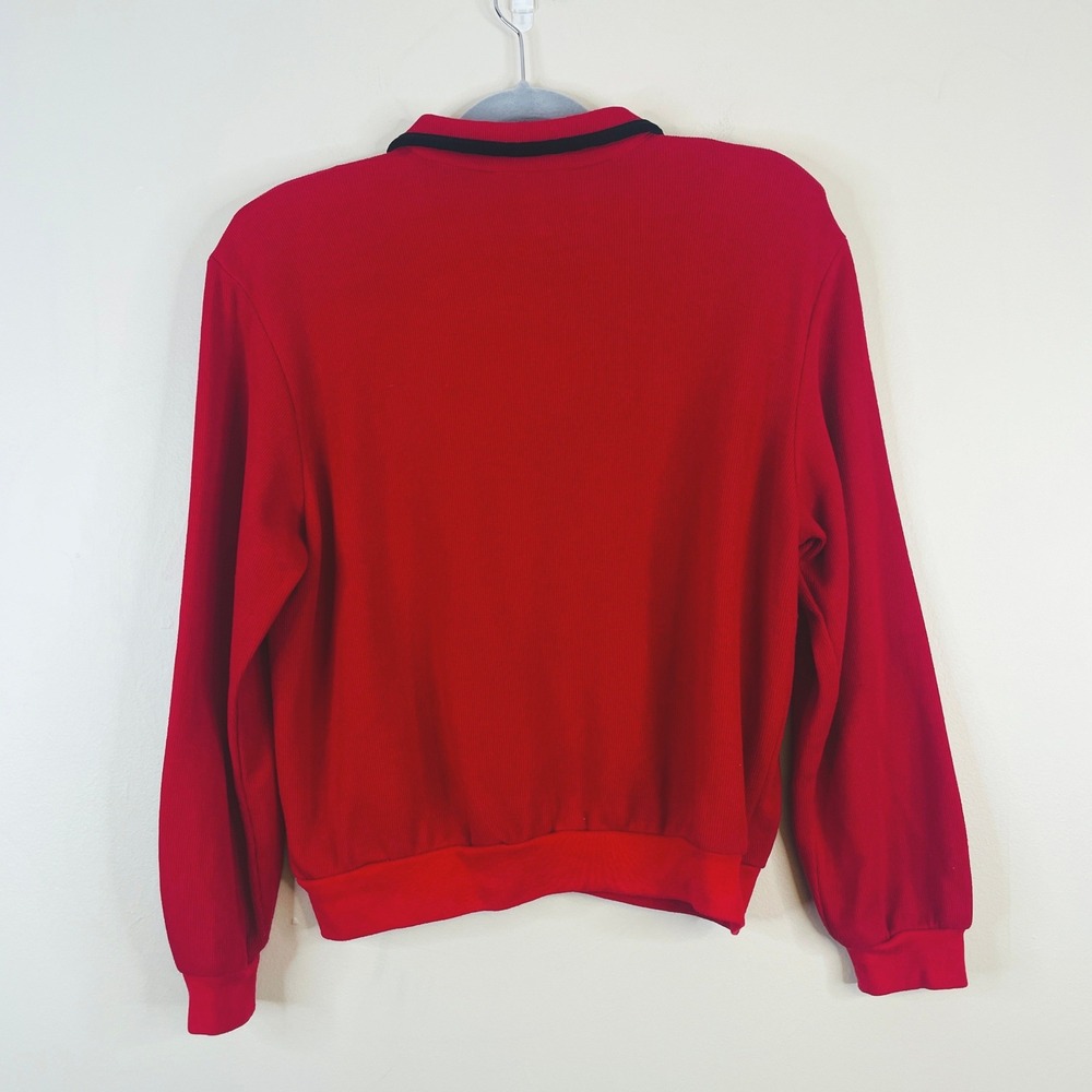 Vintage Teddi Retro Rockabilly Top PL Peter Pan Collar Secretary - Picture 7 of 9